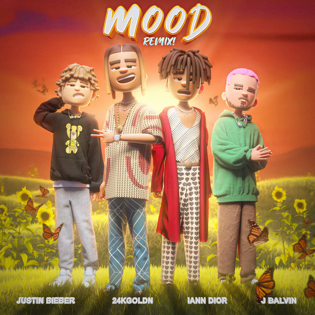 Image for 24kGoldn, Justin Bieber, J Balvin, iann dior